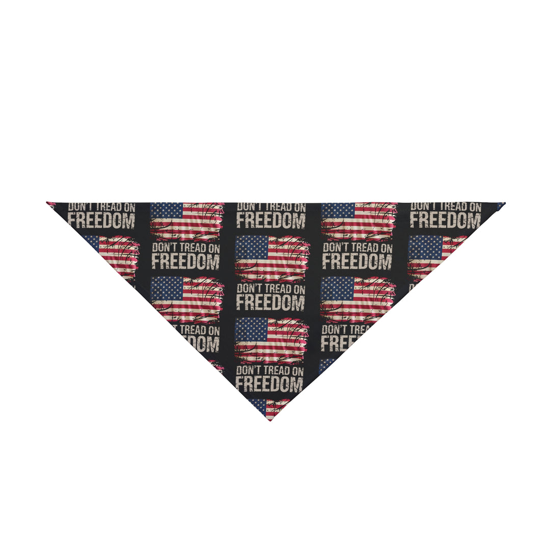 Dog Bandana - American Flag - Don't Tread On Freedom