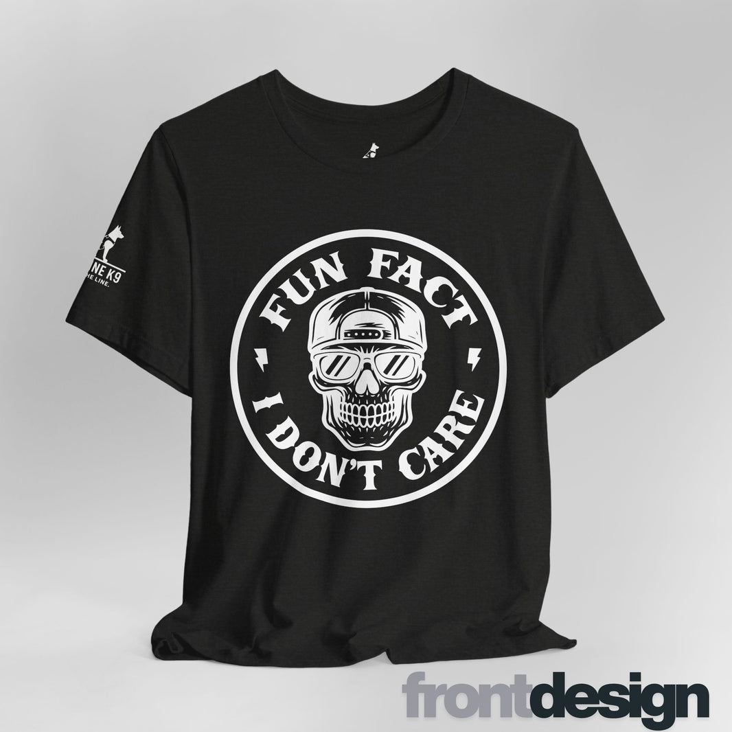 Fun Fact: I Don’t Care – Skull Tee