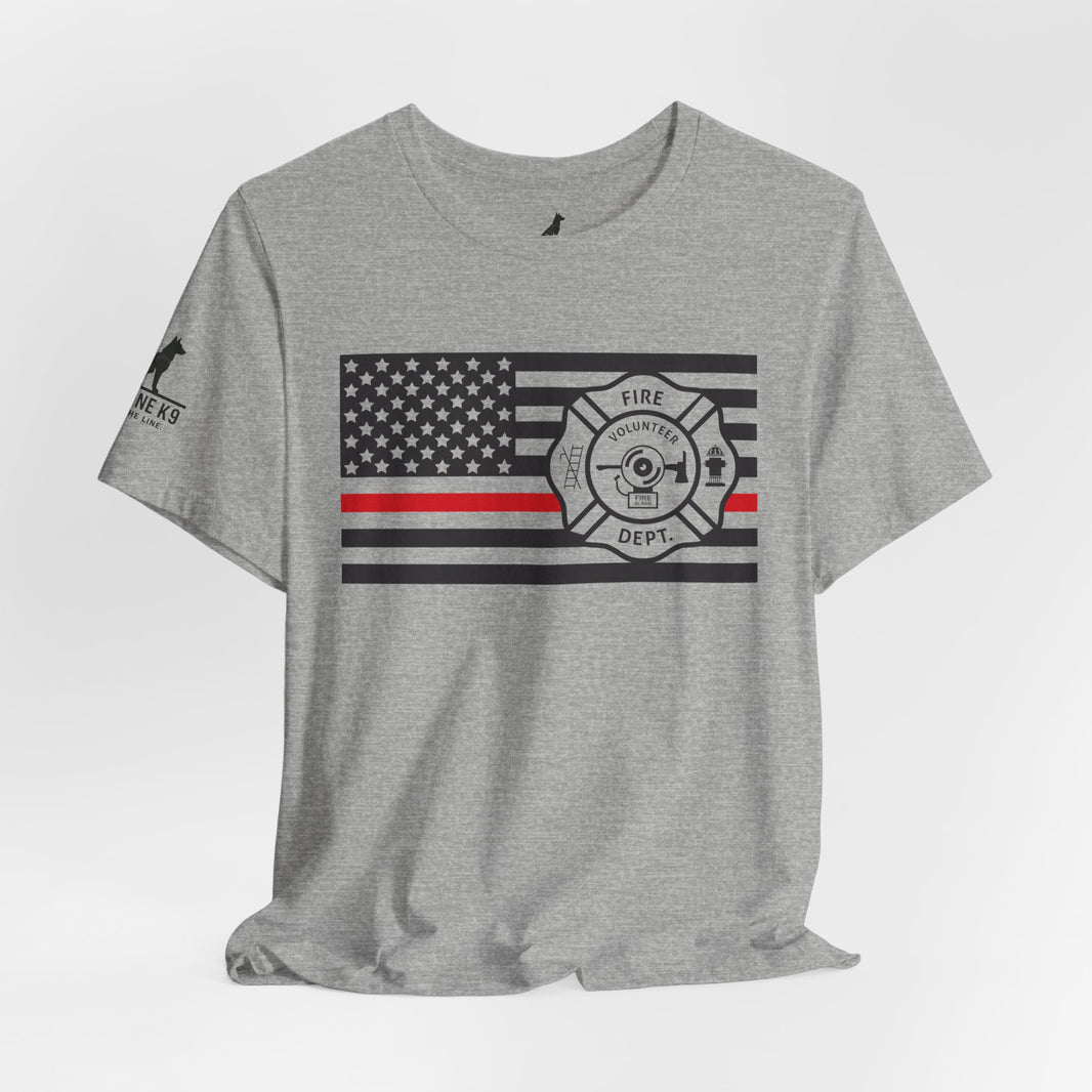 Thin Red Line Flag Shirt with Emblem