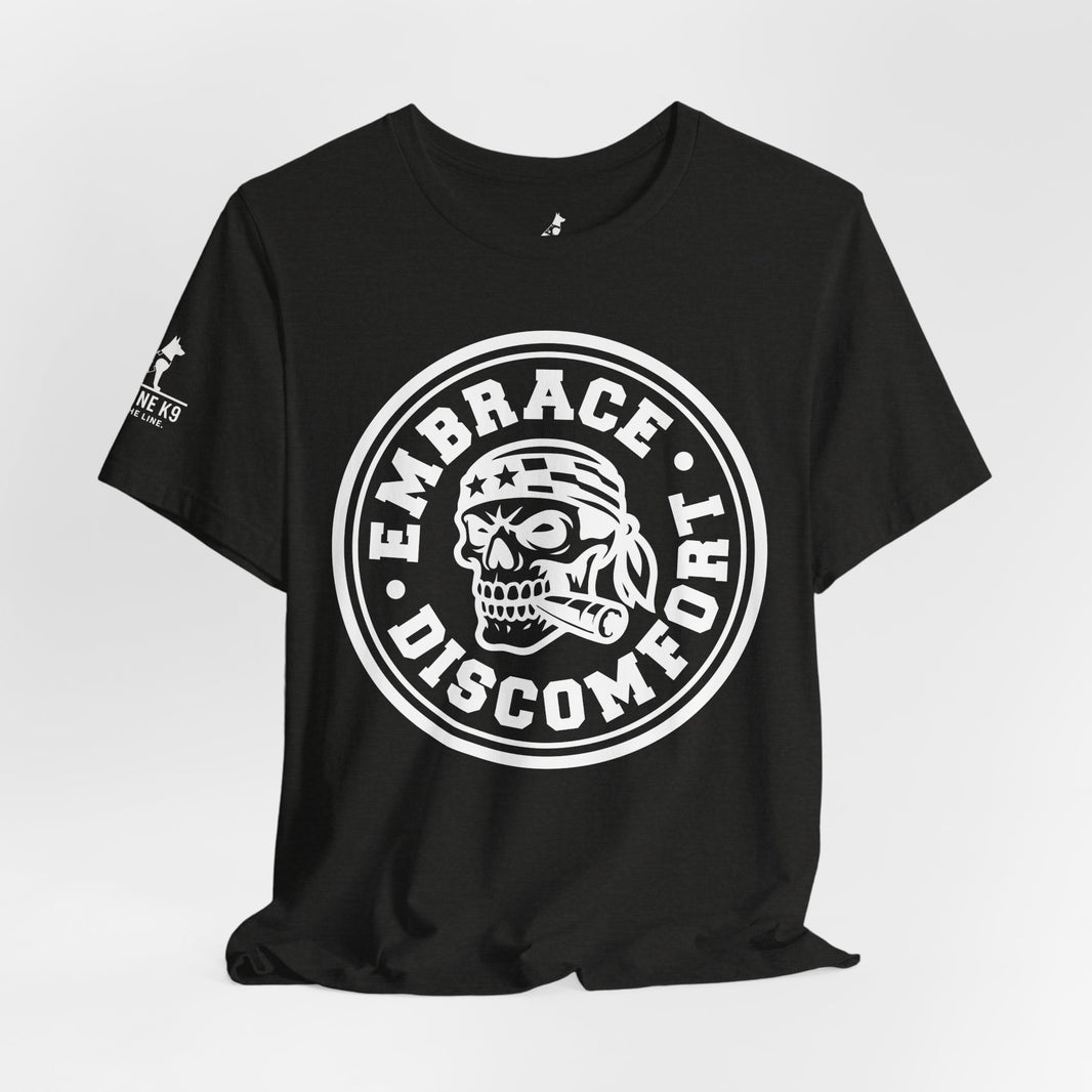 Embrace Discomfort – Skull Patriot Tee