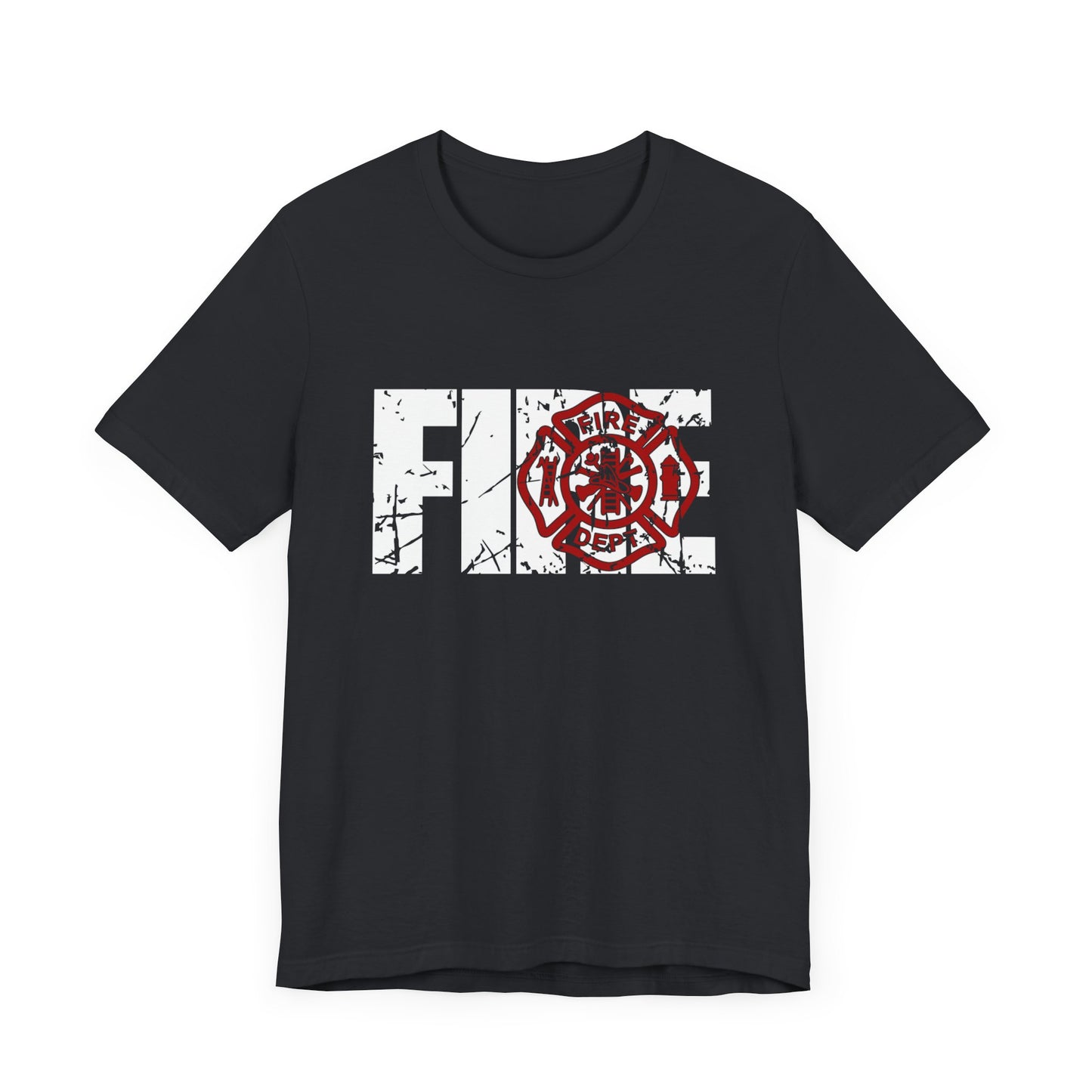 Firefighter Maltese Cross Unisex Tee, Thin Red Line Shirt, Firefighter Gifts, First Responder Apparel, Firefighter Proud T-Shirt