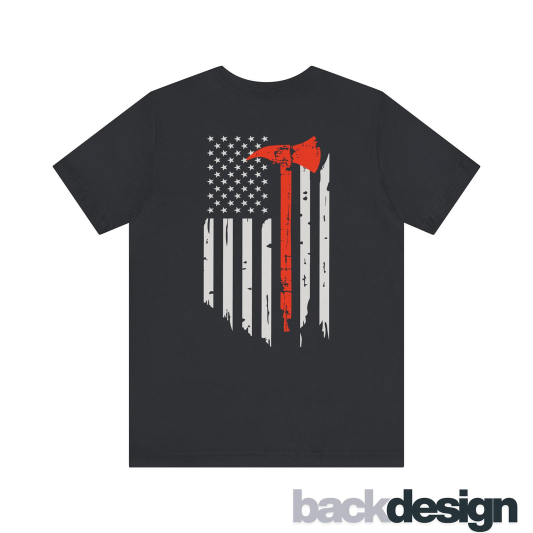 Thin Red Line Flag and Axe Shirt