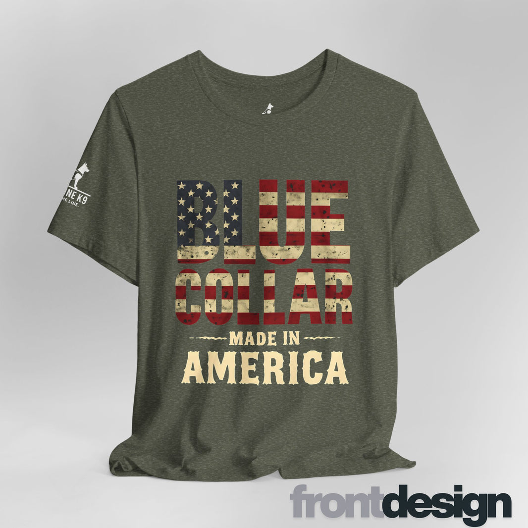 image Blue Collar & Built in the USA Tee