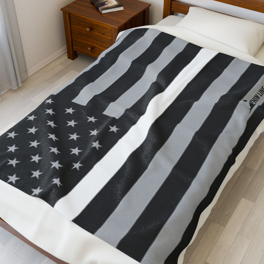 image Thin White Line Blanket