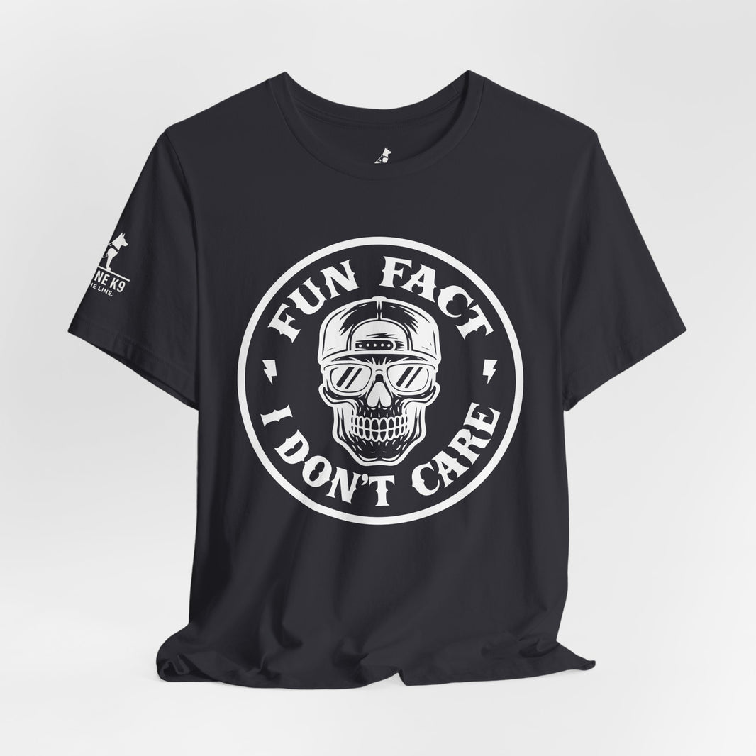 Fun Fact: I Don’t Care – Skull Tee