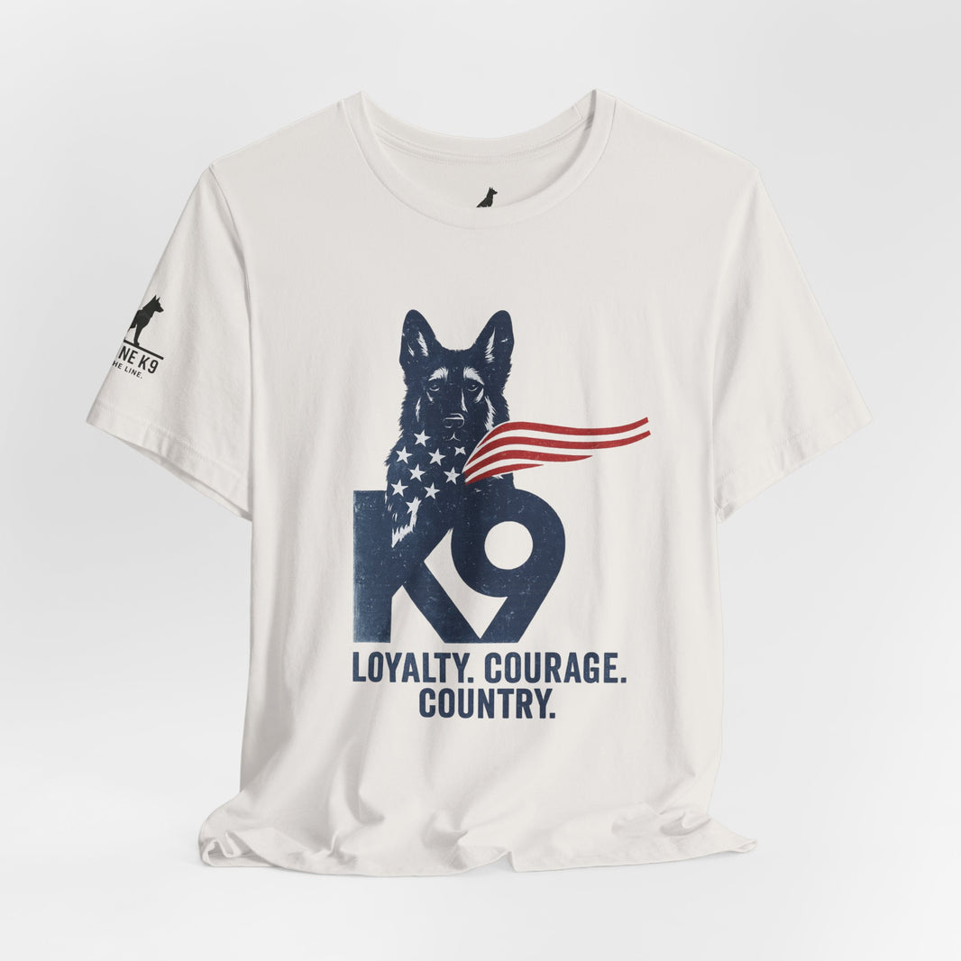 K9 Working Dog American Flag T-shirt
