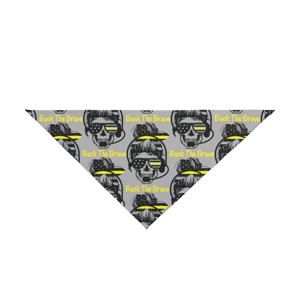 Back the Brave Dog Bandana – Dispatcher Skull Design