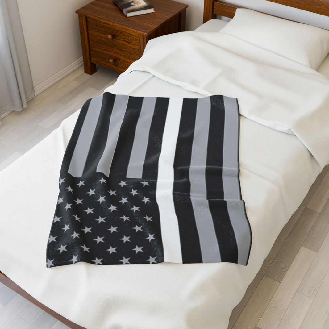 Thin White Line Blanket