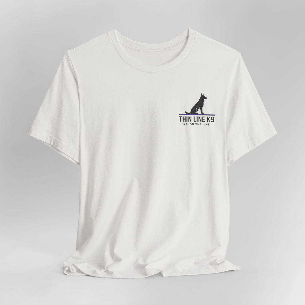 image Thin Purple Line Flag Security T-Shirt