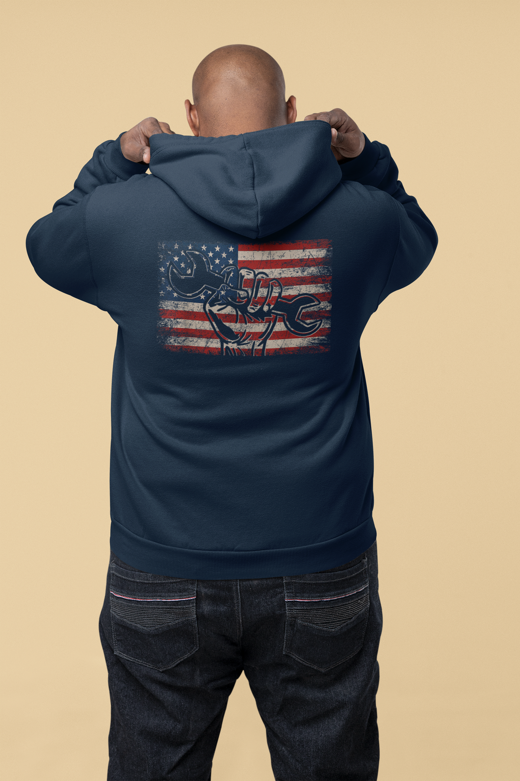 Wrench & Glory Hoodie – Built By Hand, Backed By Country