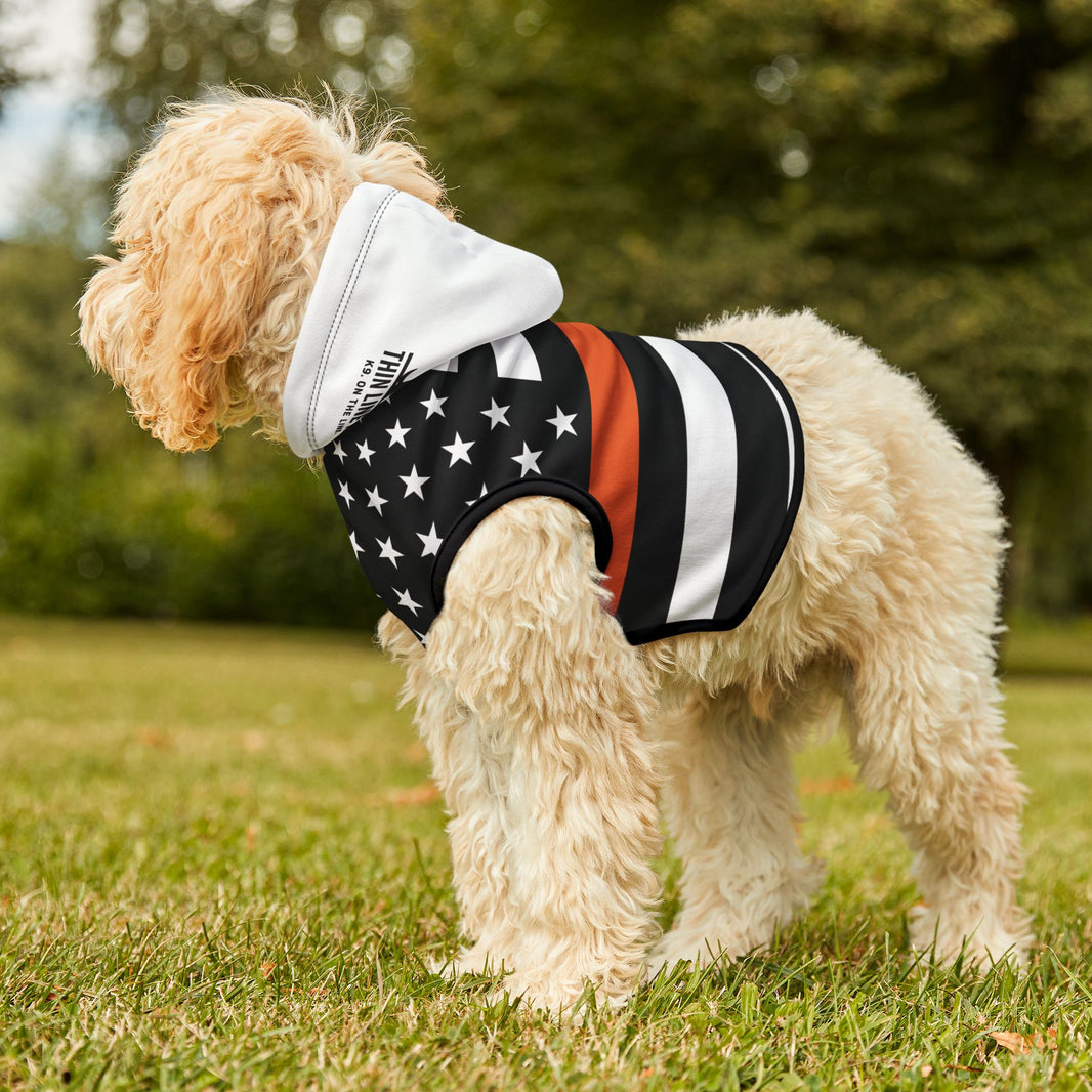 image Search and Rescue Thin Orange Line Dog Hoodie
