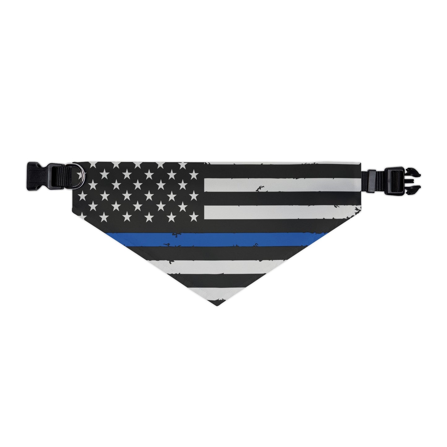 Thin Blue Line Flag Dog Bandana | I Heart Law Enforcement | Back the Blue Accessories | Support Police K9 | Police Officer Gift