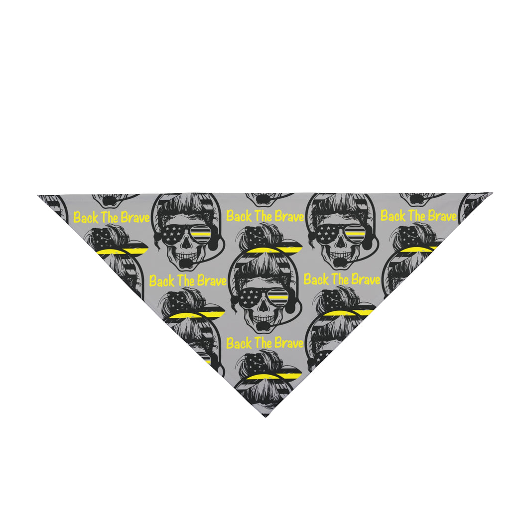 image Back the Brave Dog Bandana – Dispatcher Skull Design