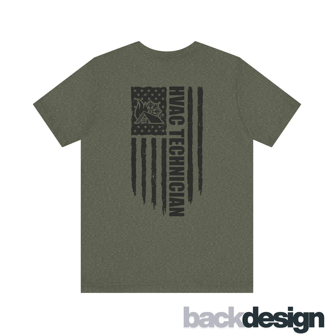 HVAC Technician Flag Tee