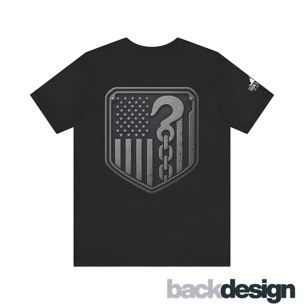 No Hook Too Heavy – Tow Truck Flag Tee