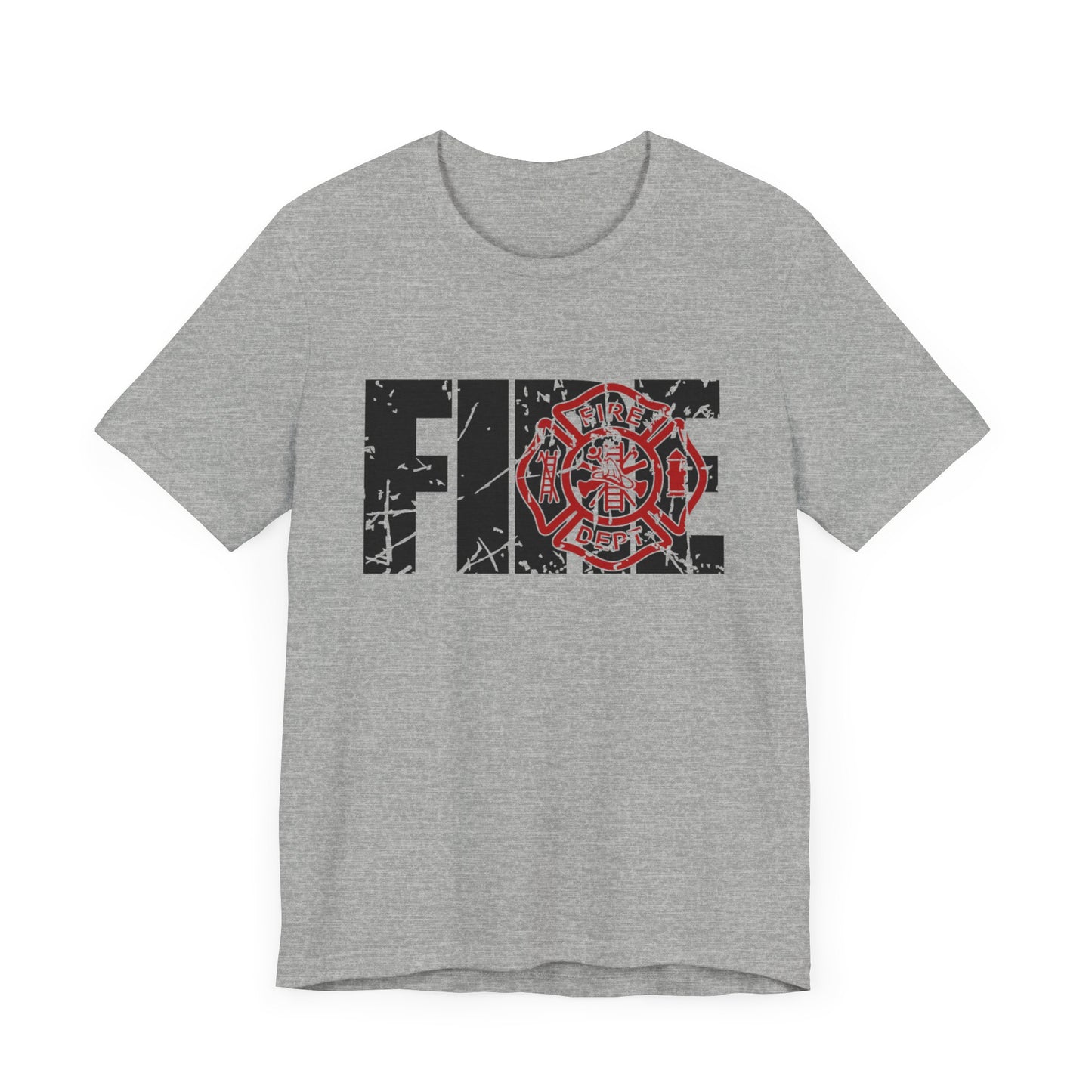 Firefighter Maltese Cross Unisex Tee, Thin Red Line Shirt, Firefighter Gifts, First Responder Apparel, Firefighter Proud T-Shirt