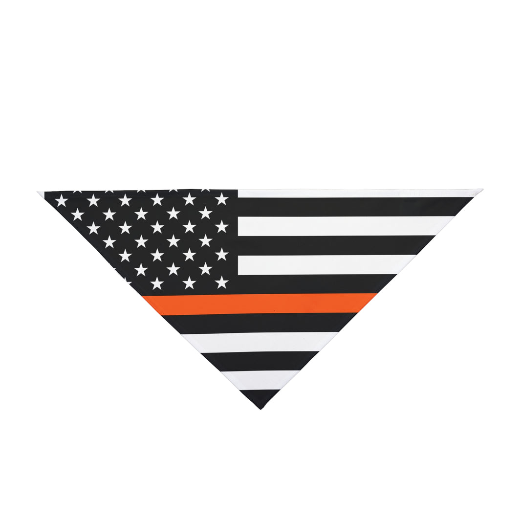 image Search & Rescue Dog Bandana – Thin Orange Line Flag