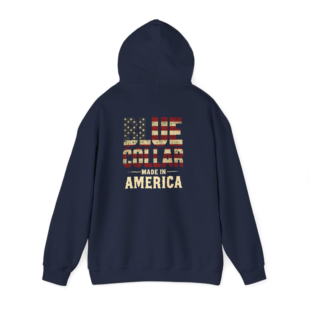 Blue Collar Made in America Hoodie – Patriotic Workwear