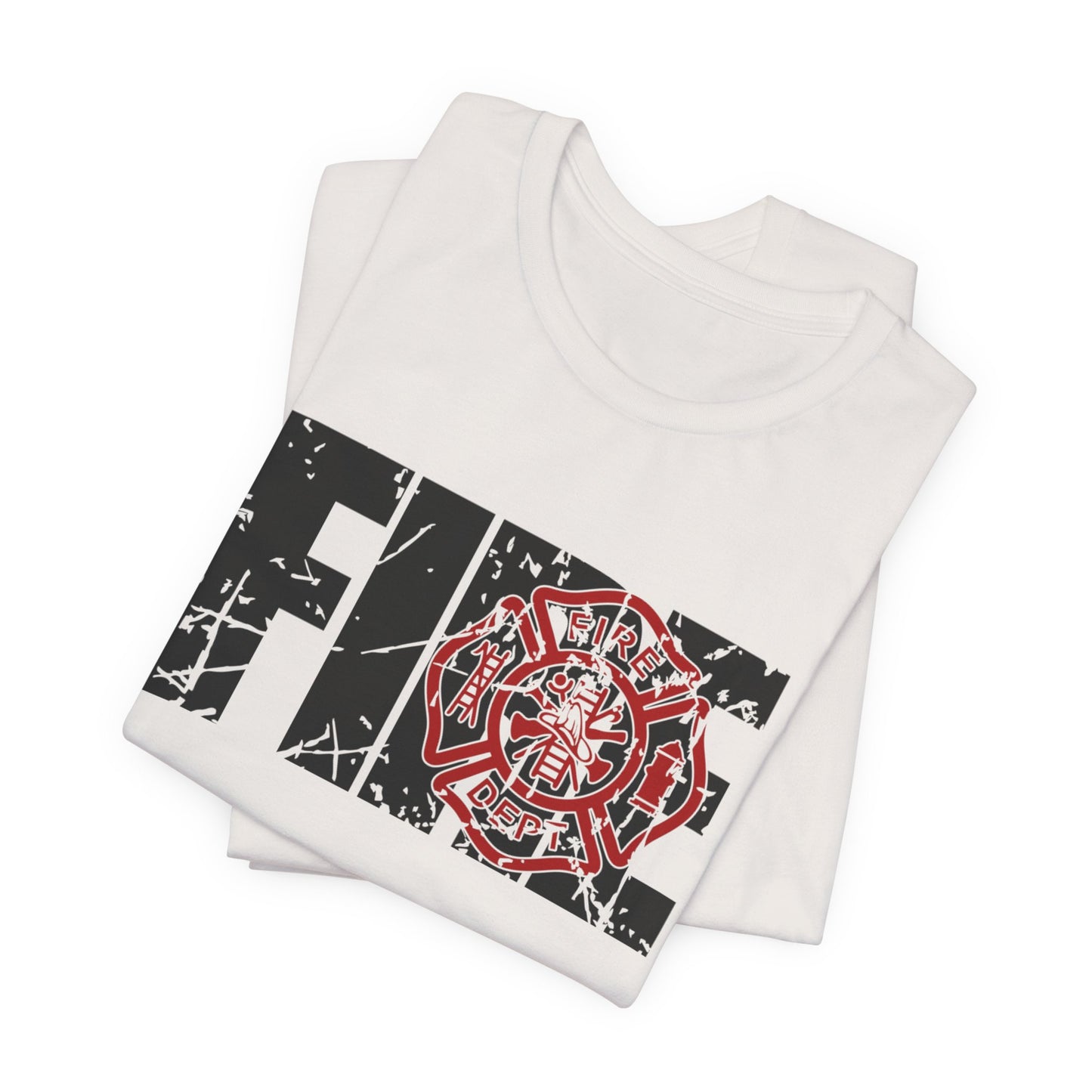 Firefighter Maltese Cross Unisex Tee, Thin Red Line Shirt, Firefighter Gifts, First Responder Apparel, Firefighter Proud T-Shirt
