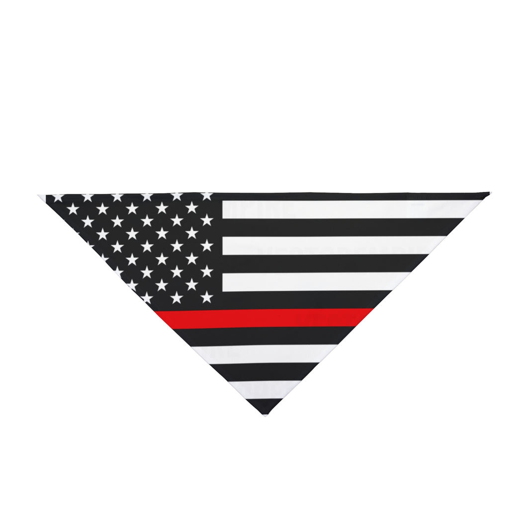 image Thin Red Line Flag Dog Bandana