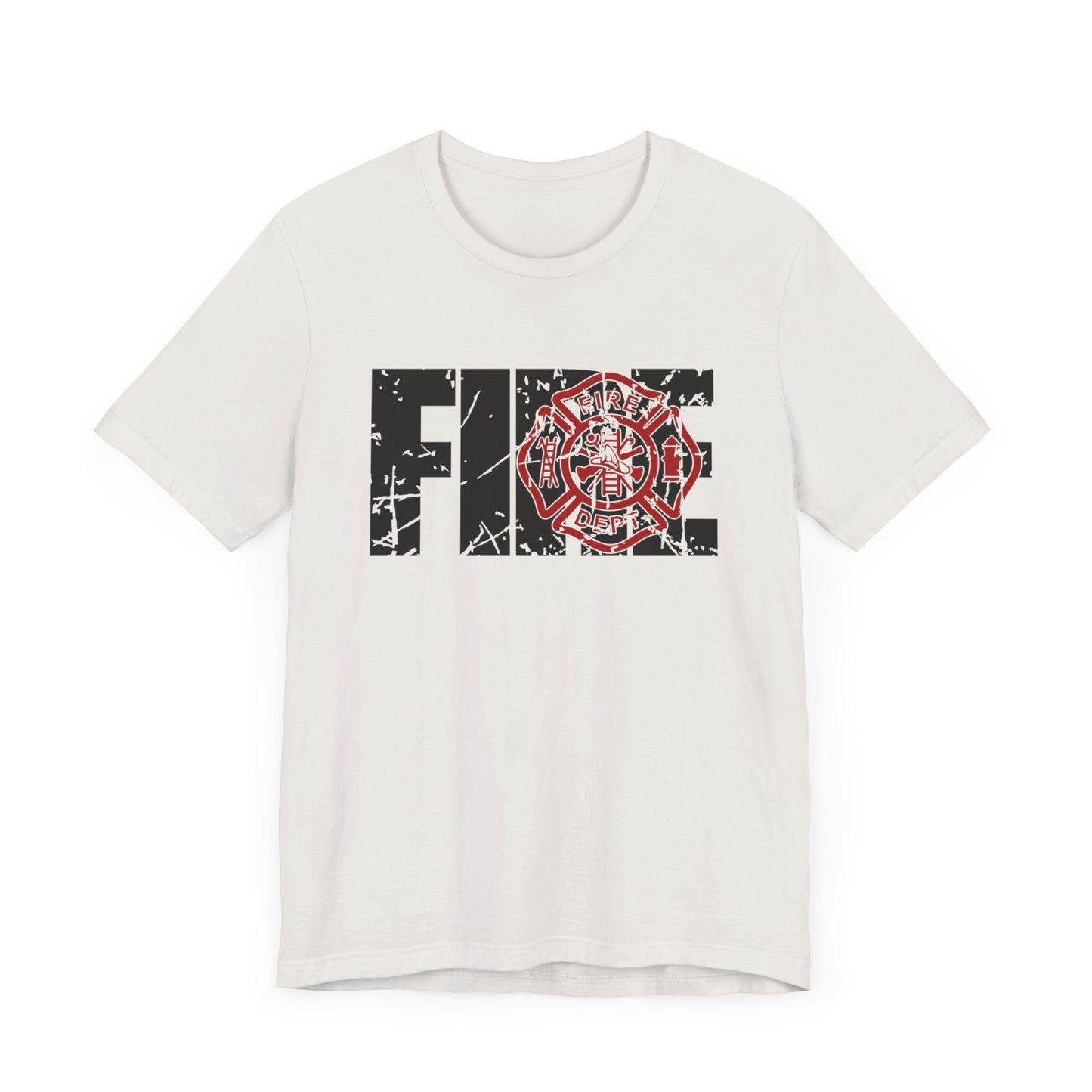 Firefighter Maltese Cross Unisex Tee, Thin Red Line Shirt, Firefighter Gifts, First Responder Apparel, Firefighter Proud T-Shirt