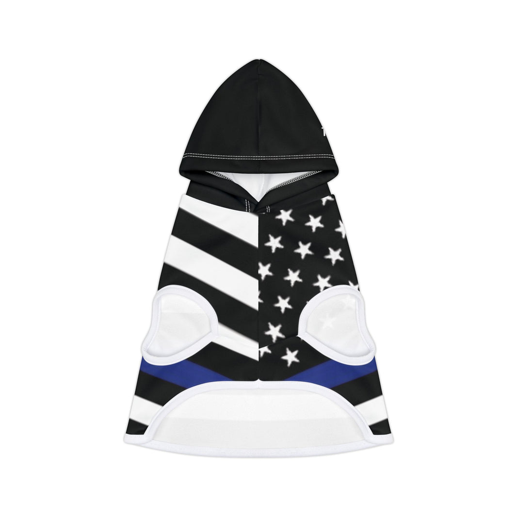 image Thin Blue Line Flag Dog Hoodie