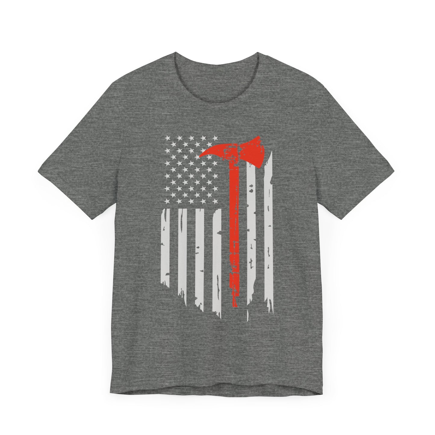 Firefighter Thin Red Line Flag Axe Tshirt, Fire Department Tee, First Responder Shirt, Firefighter Support Apparel, Fireman Gift
