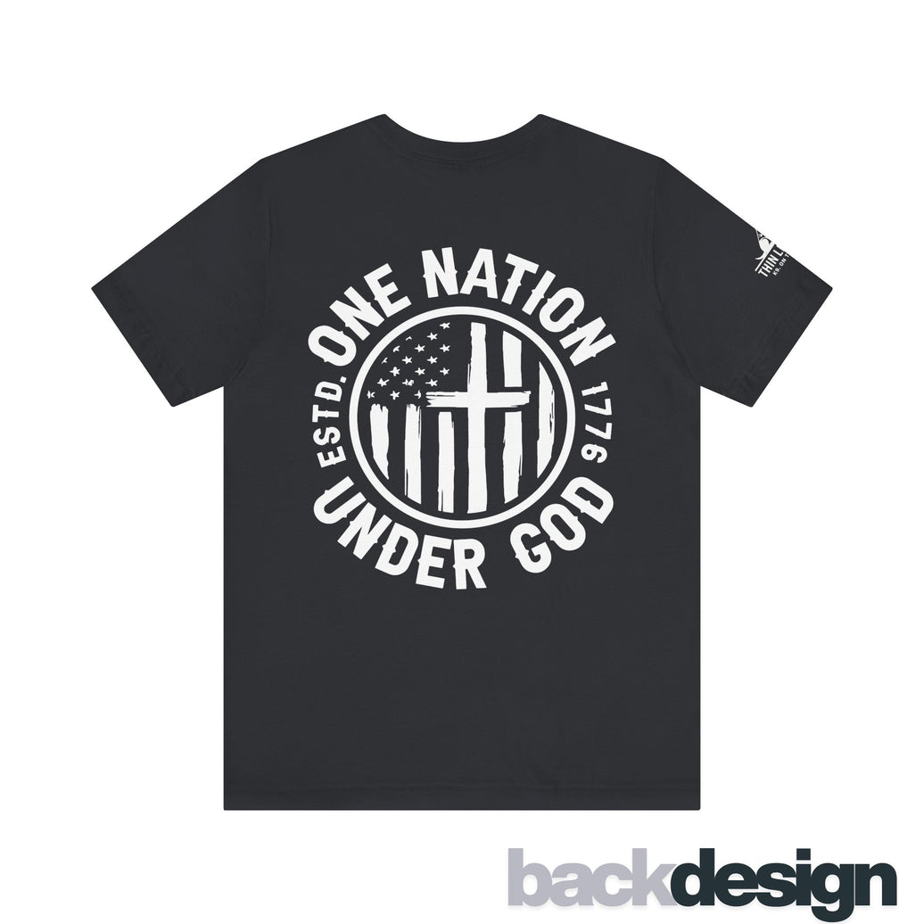 One Nation Under God Tshirt | American Flag and Cross