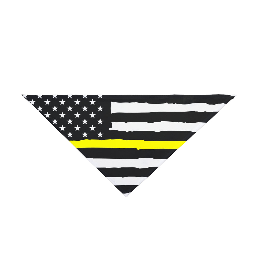 Thin Yellow Line Dog Bandana