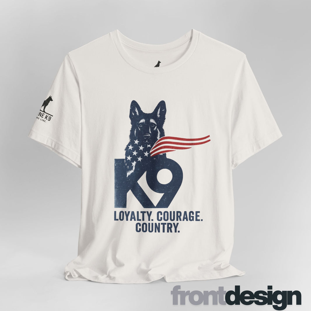 image K9 Working Dog American Flag T-shirt