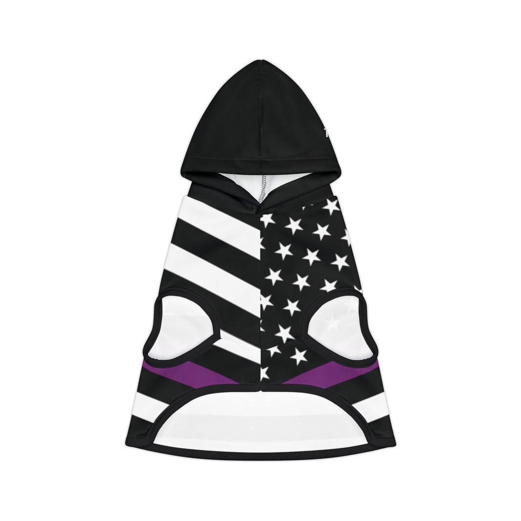 image Thin Purple Line Flag Dog Hoodie