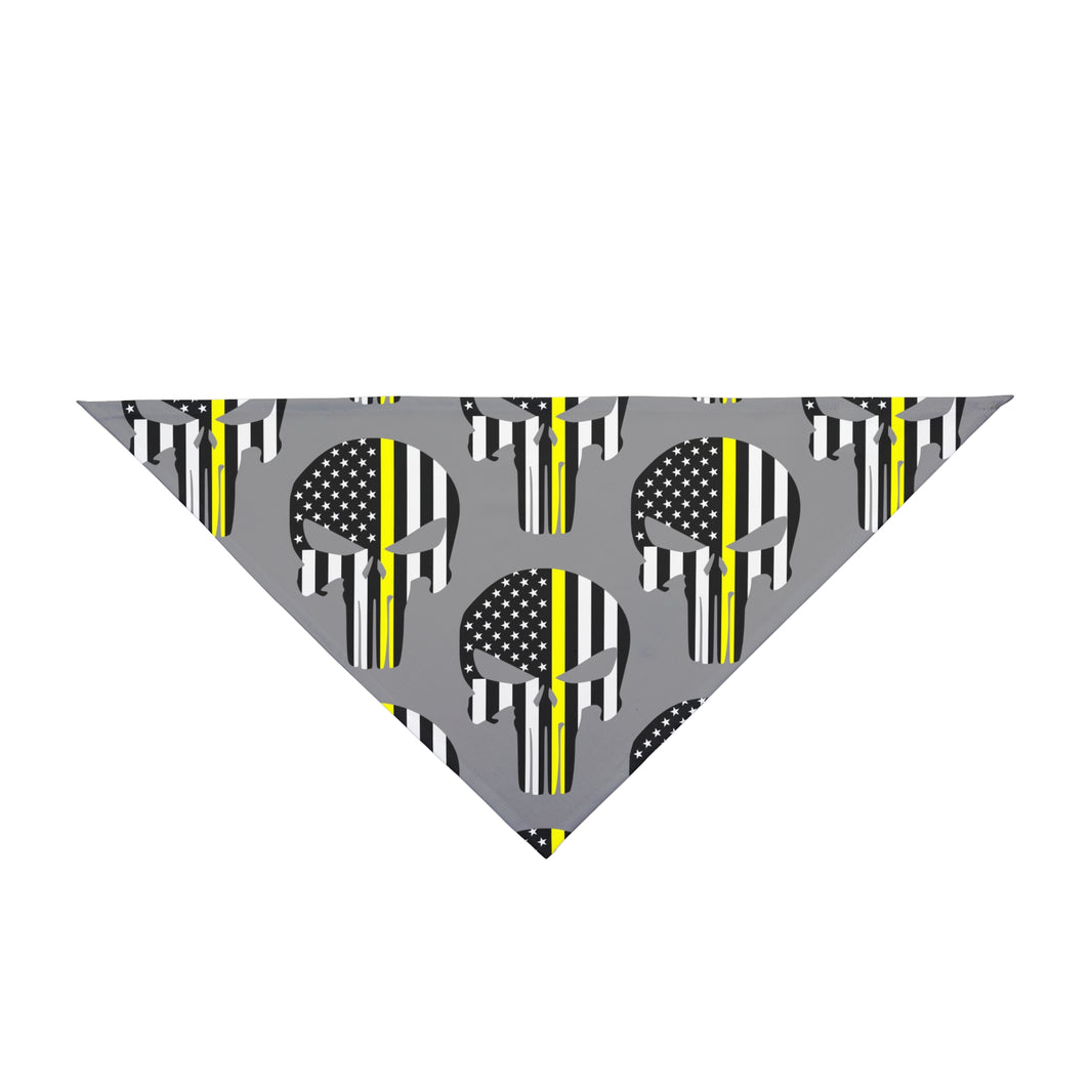 image Punisher Thin Gold Line Dog Bandana
