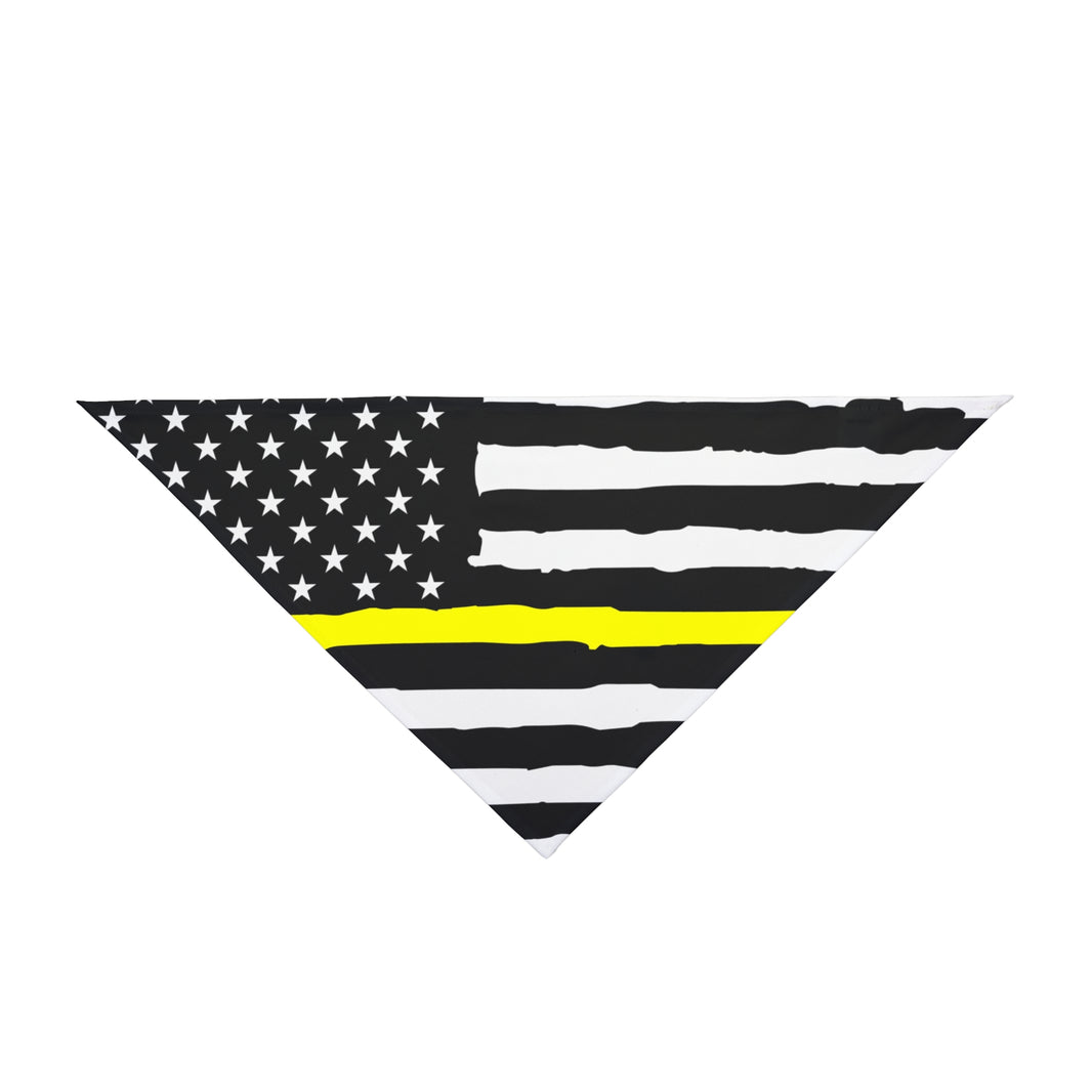 image Thin Yellow Line Dog Bandana