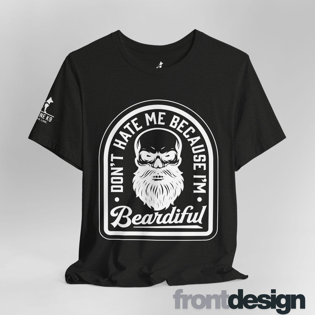 Don’t Hate Me Because I’m Beardiful – Skull Beard Tee