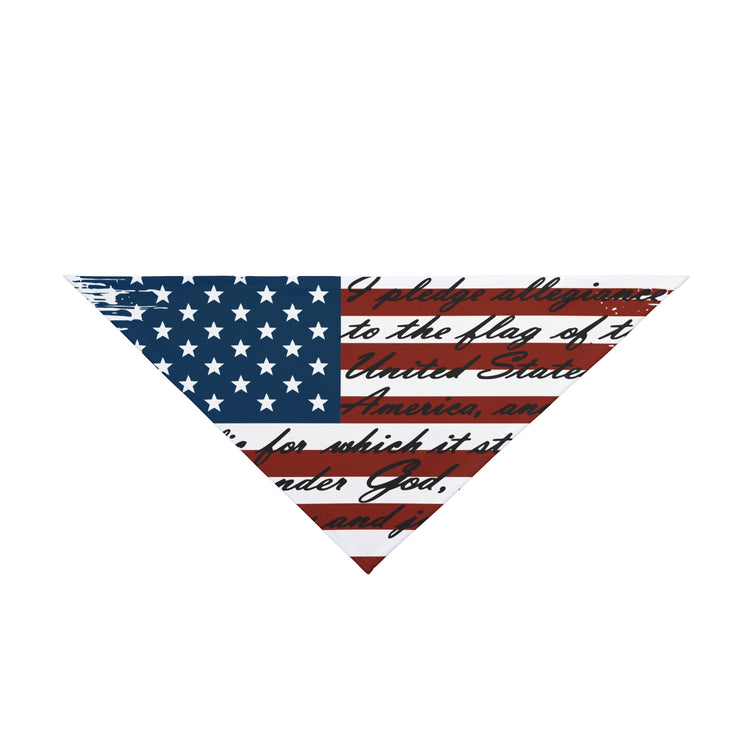 Pledge of Allegiance Dog Bandana