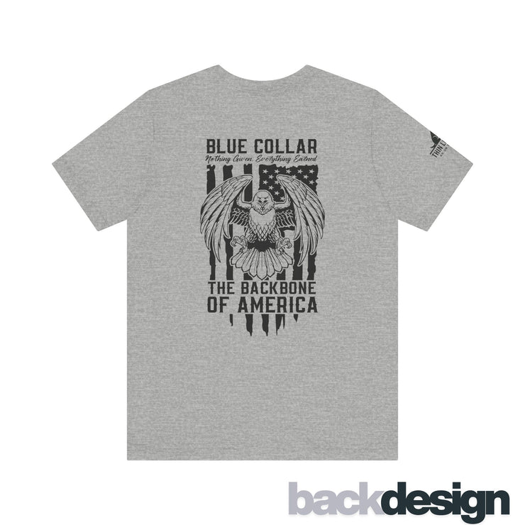 Blue Collar Eagle Flag Tee – Backbone of America Edition