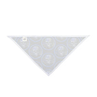 Thin White Line Flag Skull and Star of Life Dog Bandana