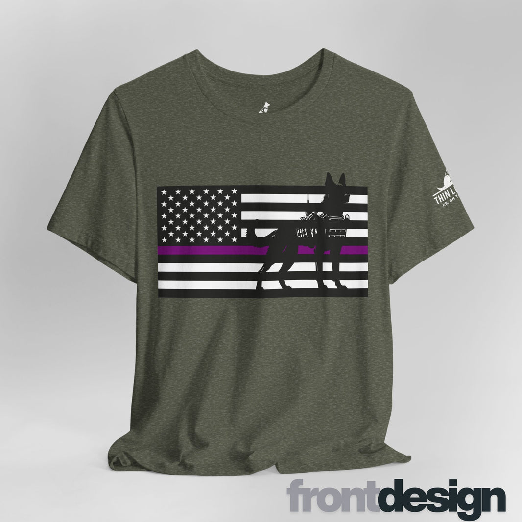 image Thin Purple Line K9 T-Shirt