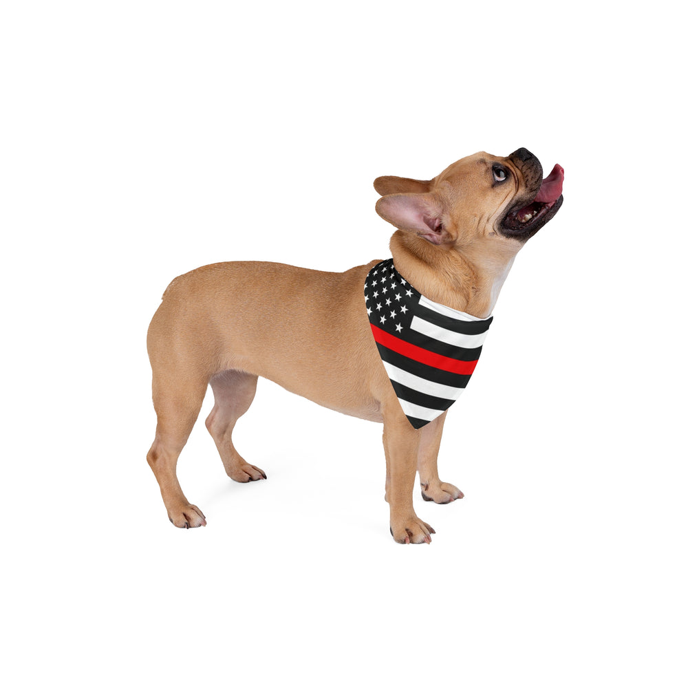 Thin Red Line Flag Dog Bandana