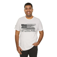 Distressed American Flag – Dept of Works Tee