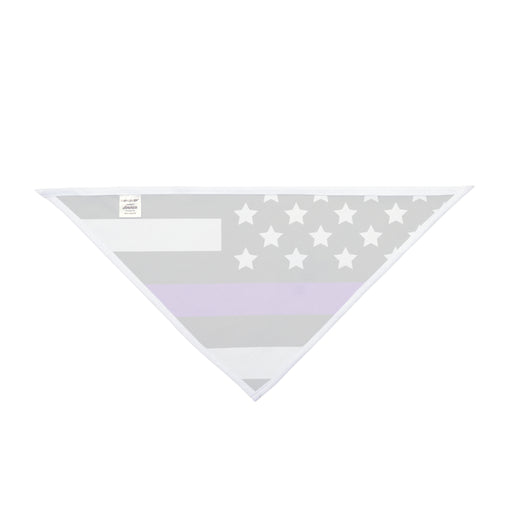 Security Thin Purple Line Flag Dog Bandana