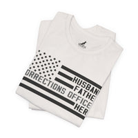 Husband. Father. Corrections Officer. Hero. – Patriotic Flag Design