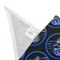 Thin White Line Flag Skull and Star of Life Dog Bandana