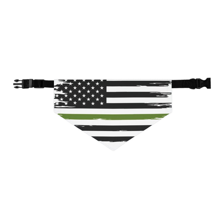 Thin Green Line Flag Dog Bandana