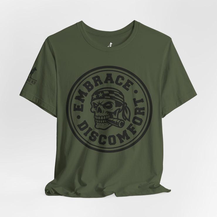 Embrace Discomfort – Skull Patriot Tee