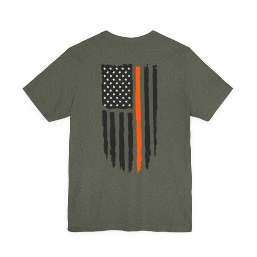 Thin Orange Line flag t-shirt