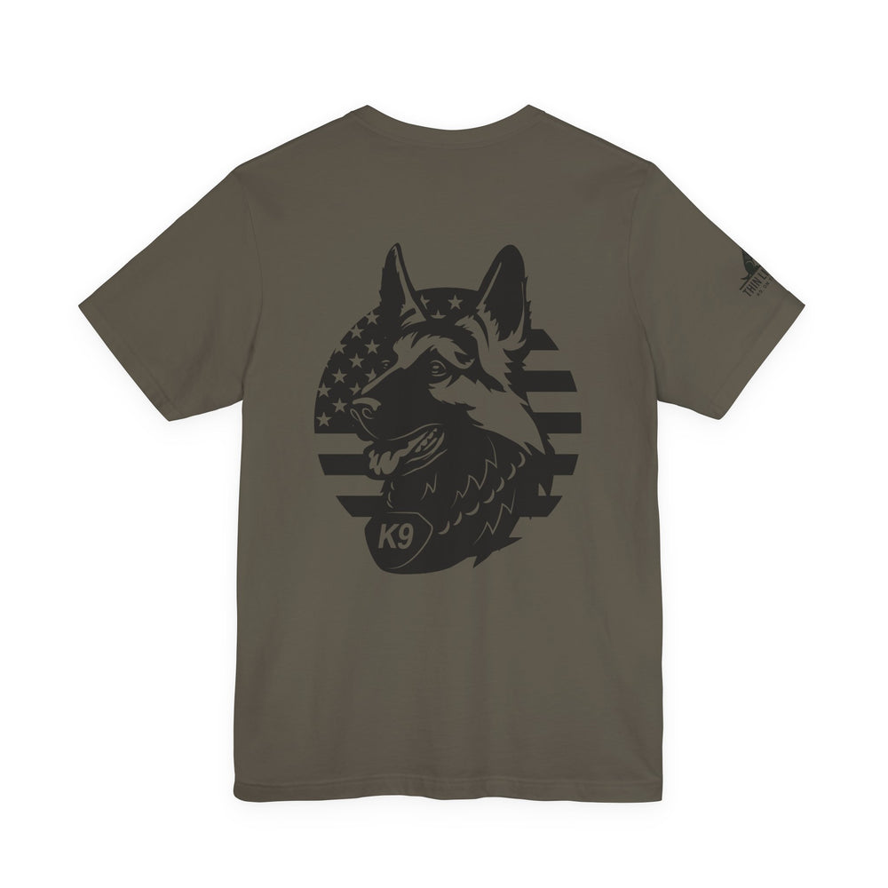 Patriotic K9 American Flag Tee