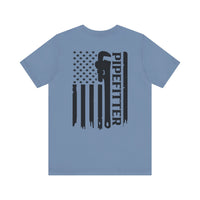Pipefitter Pride – American Flag Trades Tee