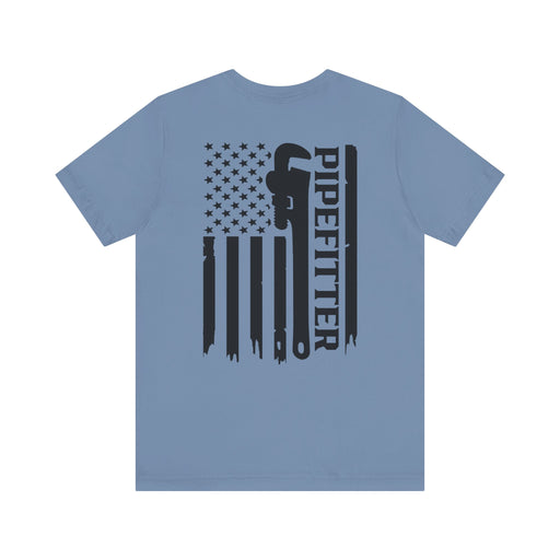 Pipefitter Pride – American Flag Trades Tee