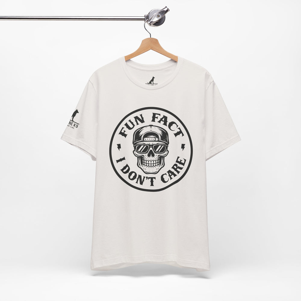 Fun Fact: I Don’t Care – Skull Tee